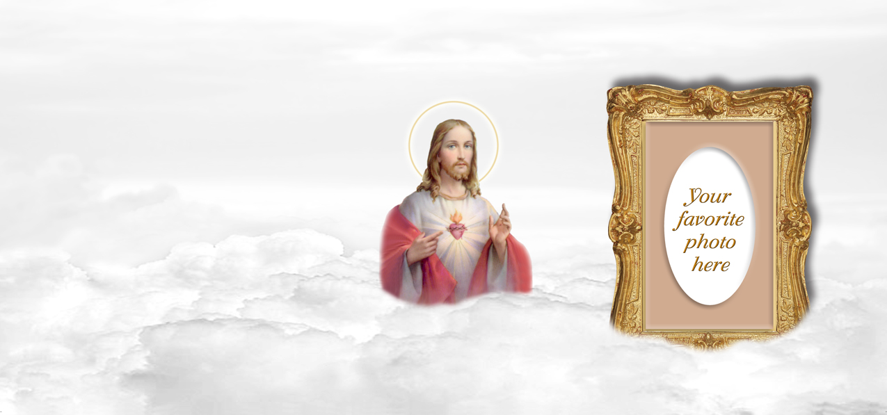 Sacred Heart Clouds White